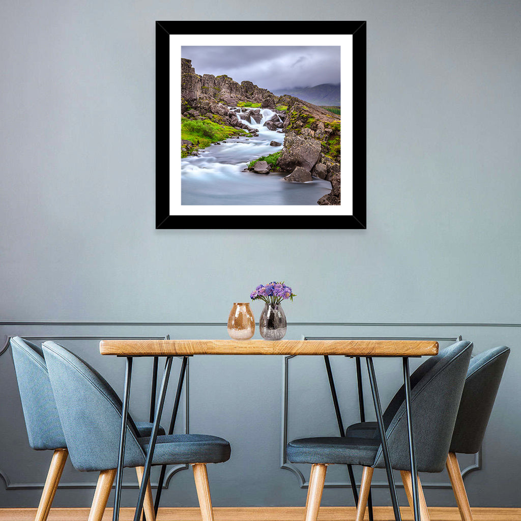 Öxarárfoss Stream, Þingvellir Wall Art