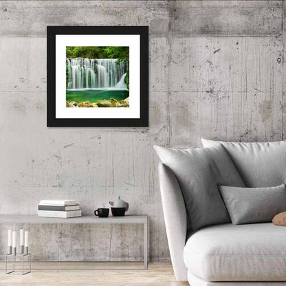 Emerald Lake Waterfall Wall Art