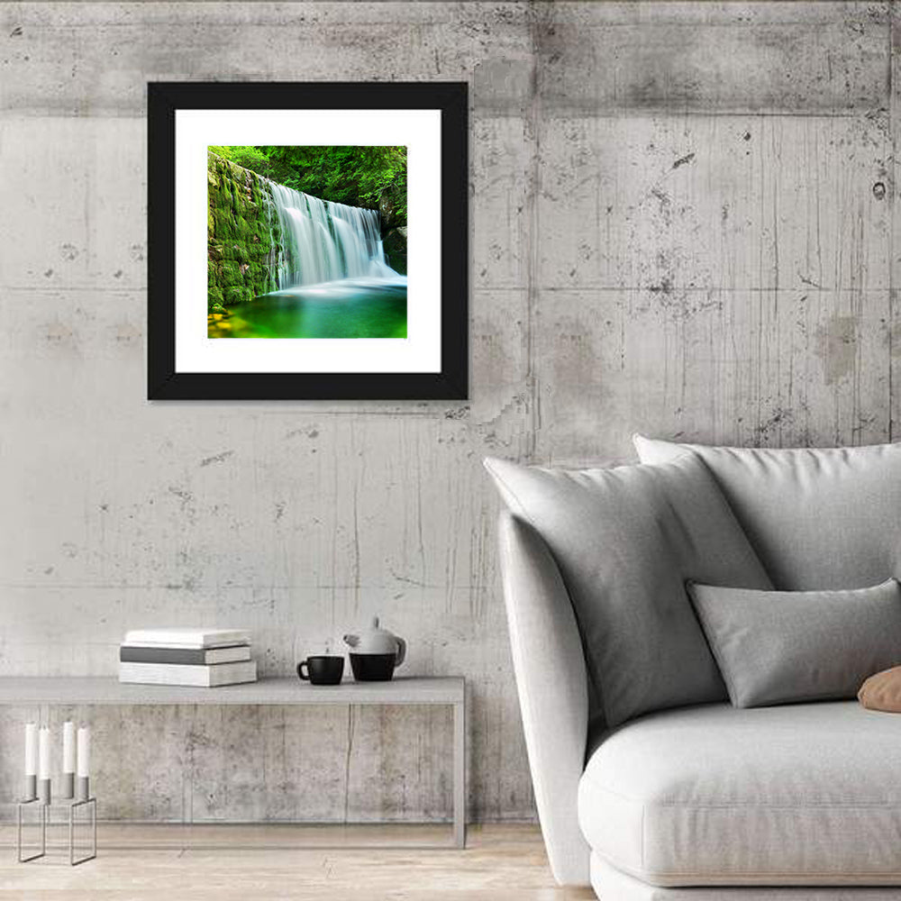 Waterfall in Emerald Lake Wall Art