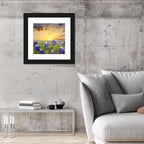 Bluebonnet Field at Sunset Wall Art