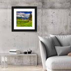 Alpine Meadow Cabin, Swiss Alps Wall Art