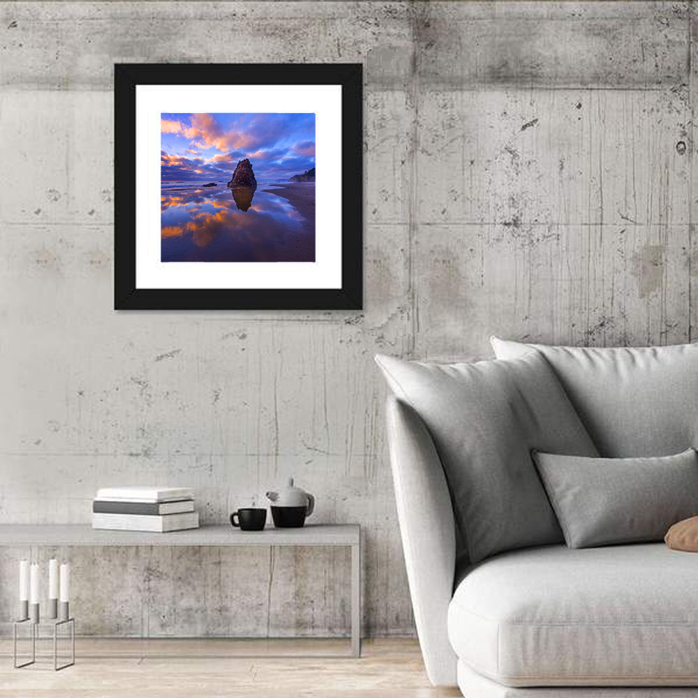 Oregon Coast Sea Stack Sunset Wall Art