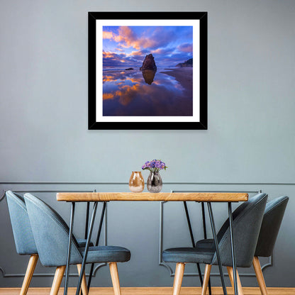 Oregon Coast Sea Stack Sunset Wall Art