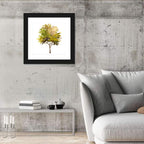 Olive Green Watercolor Tree Wall Art