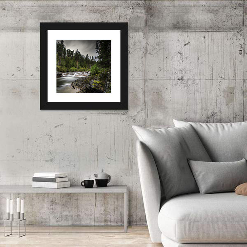 Mossy Forest Stream Wall Art