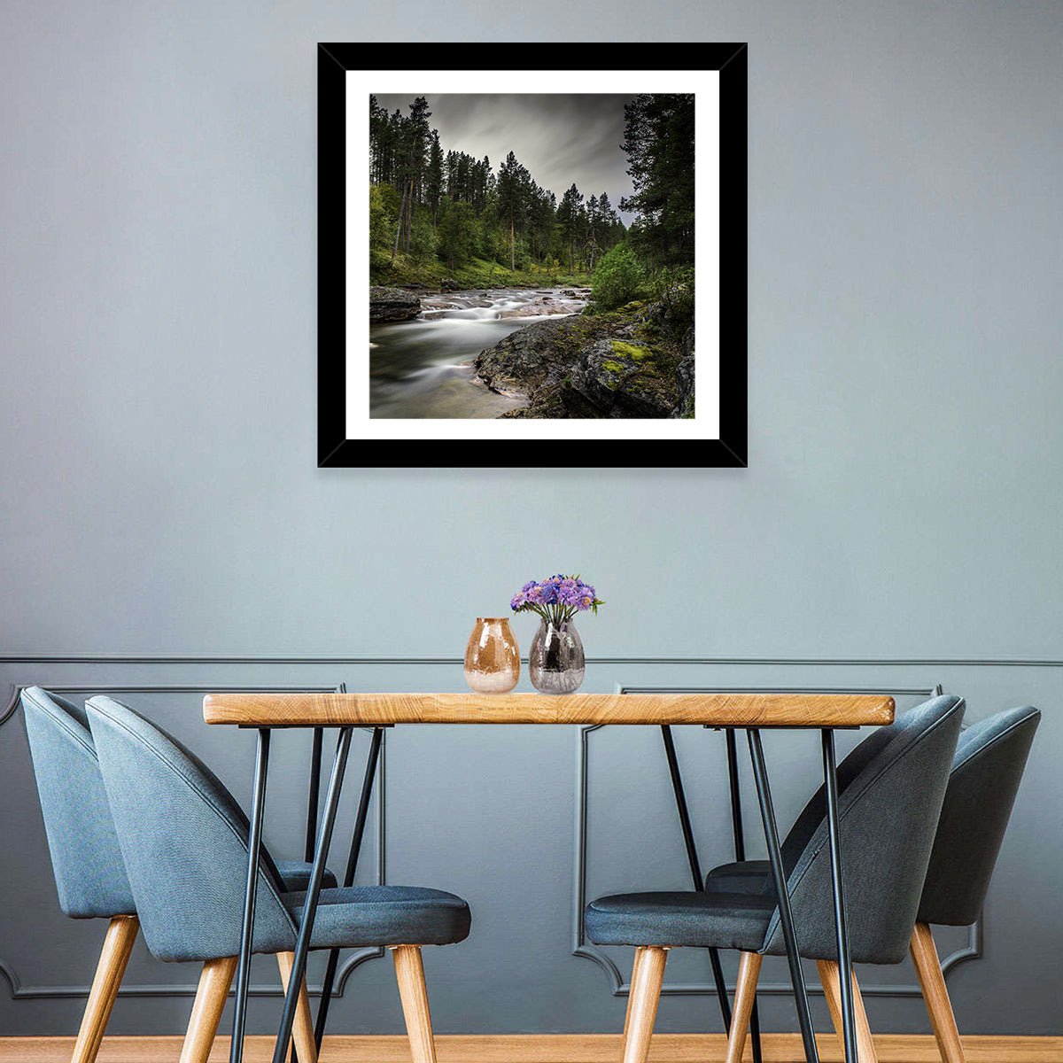 Mossy Forest Stream Wall Art