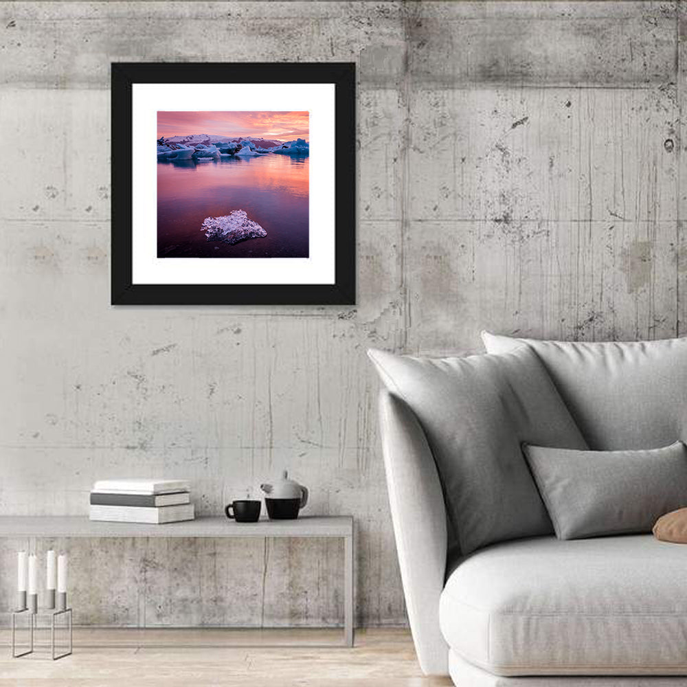 Jökulsárlón Dusk Lagoon Wall Art