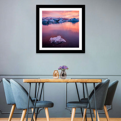 Jökulsárlón Dusk Lagoon Wall Art