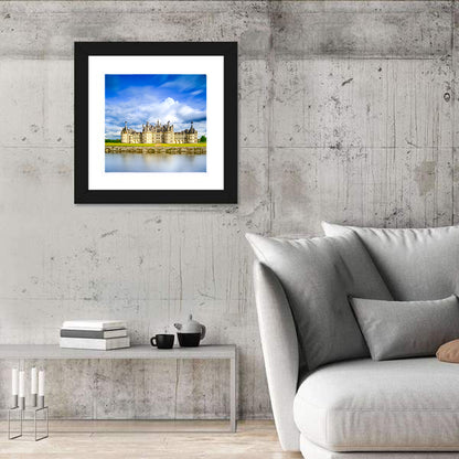 Château De Chambord Reflection Wall Art