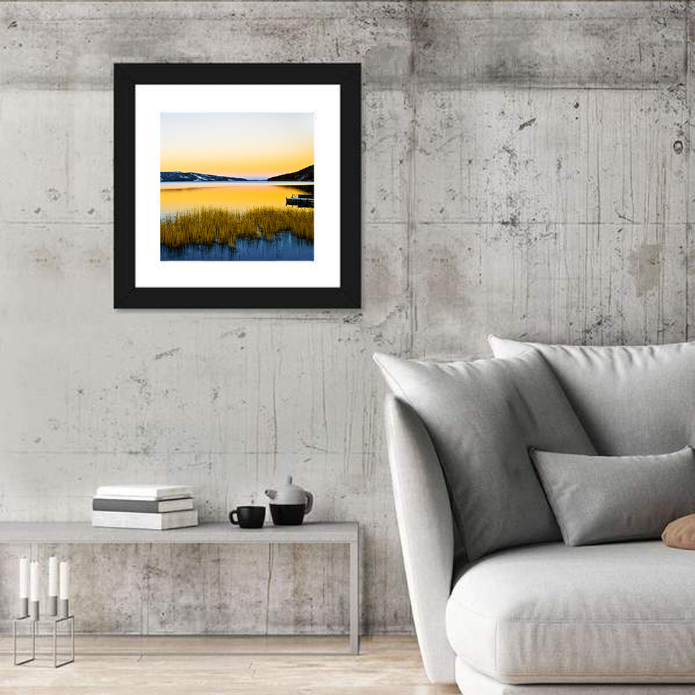 Lapland Lake Sunrise Wall Art