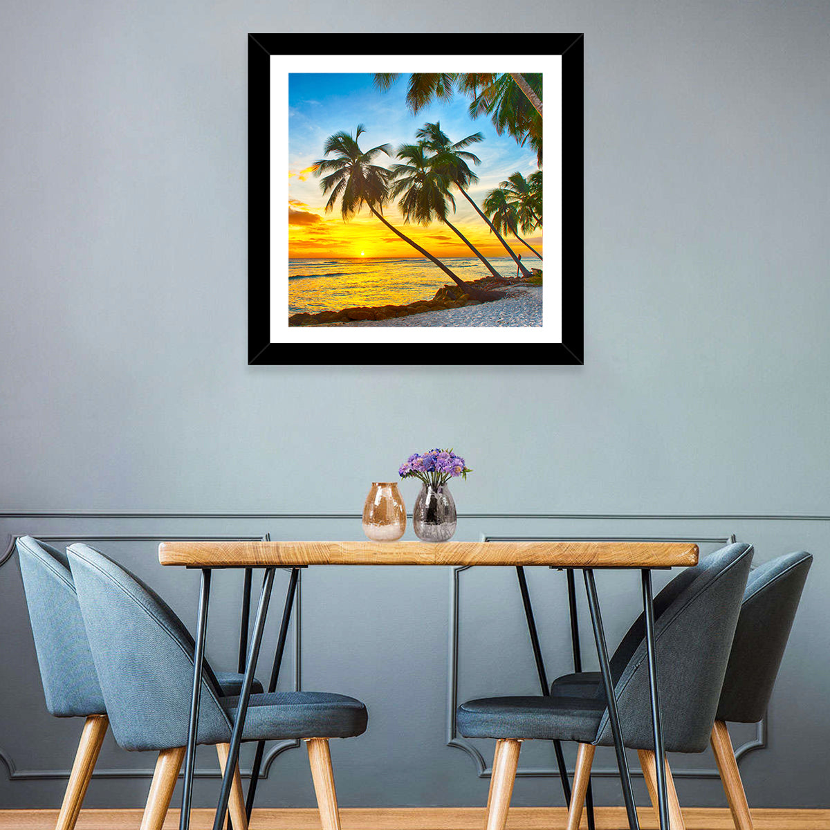 Palm Island Sunset Wall Art