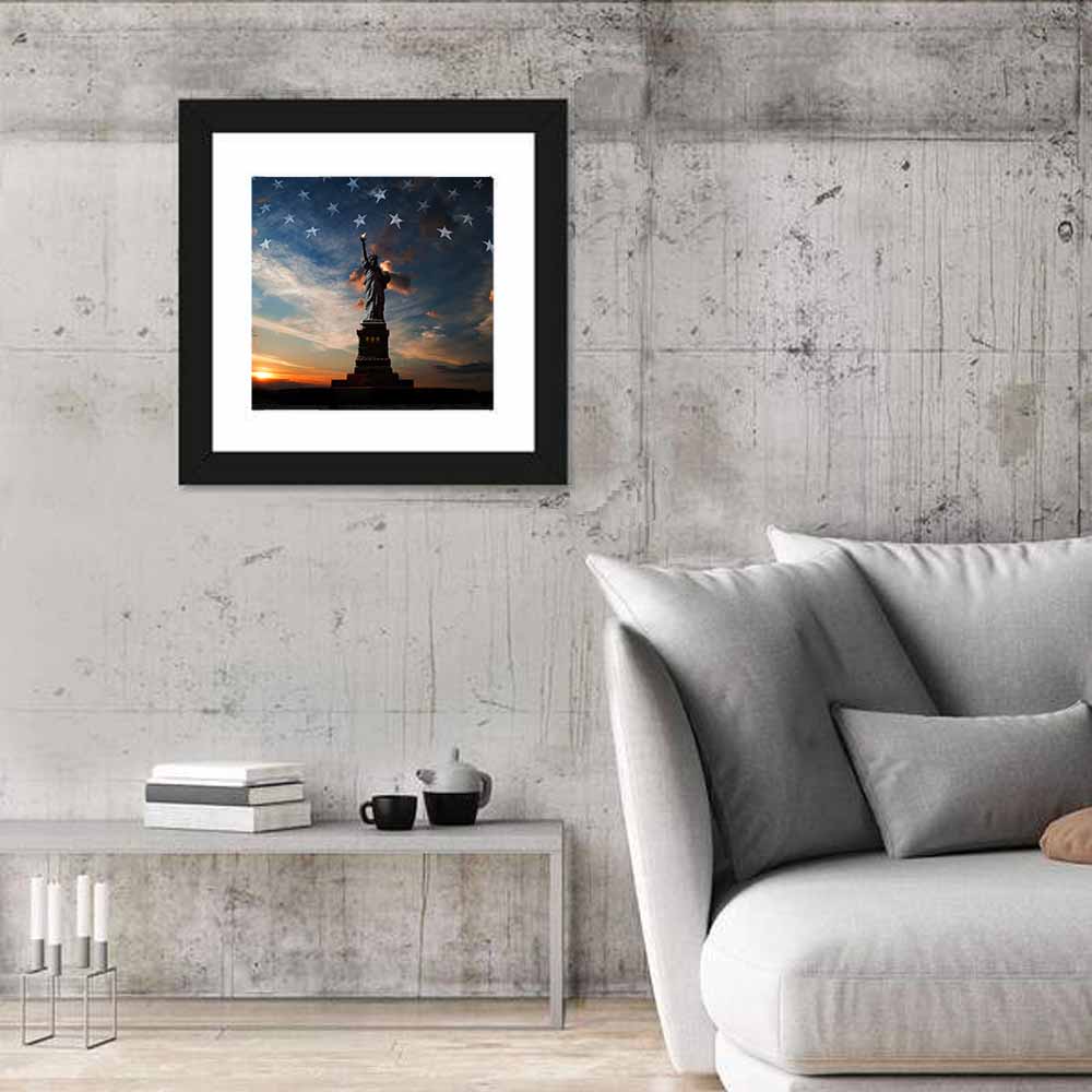 Statue of Liberty at Dusk Wall Art