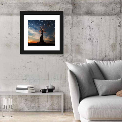 Statue of Liberty at Dusk Wall Art