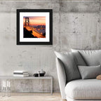 Bay Bridge Light Trails at Sunset Wall Art