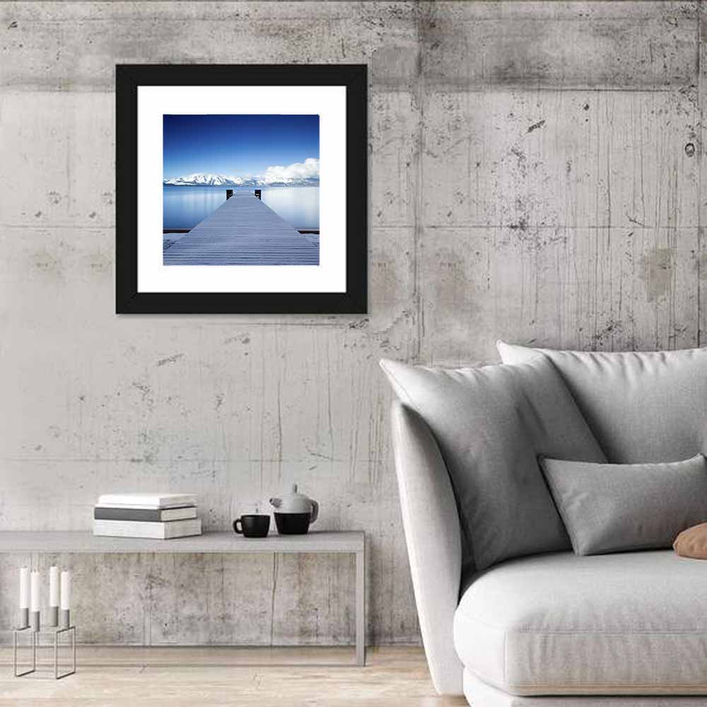 Frosted Pier at Lake Tahoe Wall Art