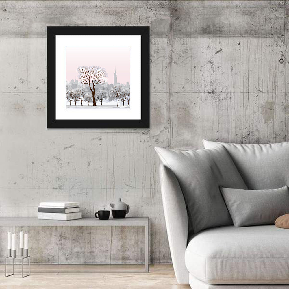 Winter Cityscape Wall Art