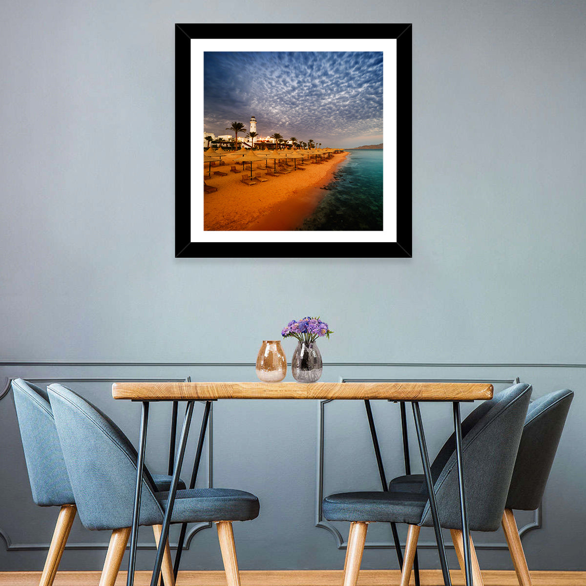 Sharm El Sheikh Beach at Dusk Wall Art