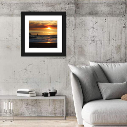 Oregon Coastal Sunset Wall Art