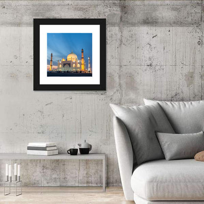Siddiqa Fatima Zahra Mosque at Dusk Wall Art