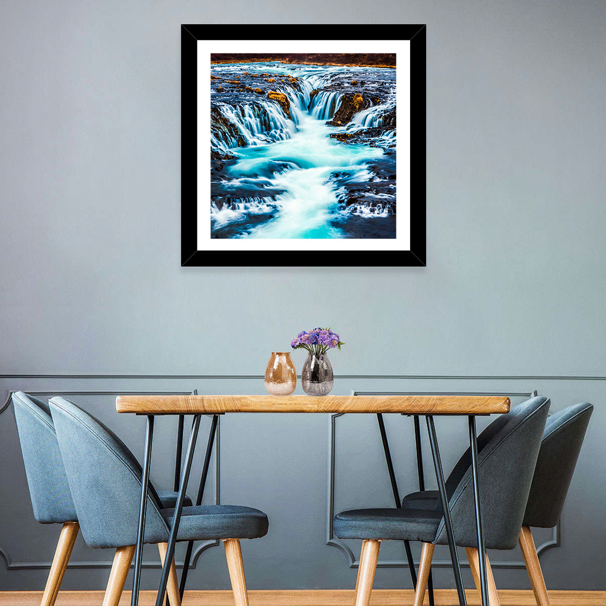Bruarfoss Multi Tier Waterfall Wall Art