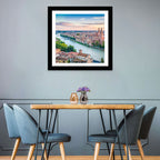 Verona Riverbend at Golden Hour Wall Art