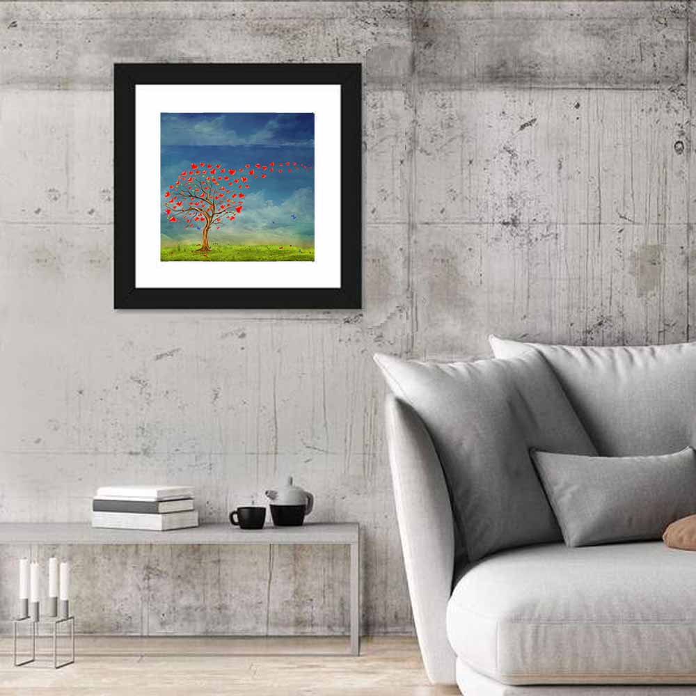 Tree of Red Hearts Wall Art