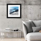 Sunlit Alpine Ski Slope Wall Art