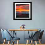 Blue Ridge Sunrise Over Misty Ridges Wall Art
