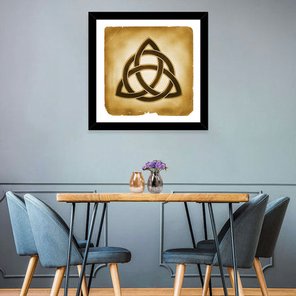 Embossed Trinity Knot Symbol Wall Art