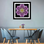Kaleidoscopic Pink Floral Mandala Wall Art