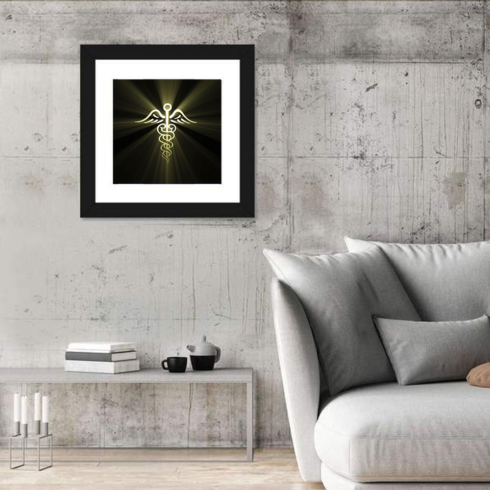 Medical Corps Caduceus Emblem Wall Art