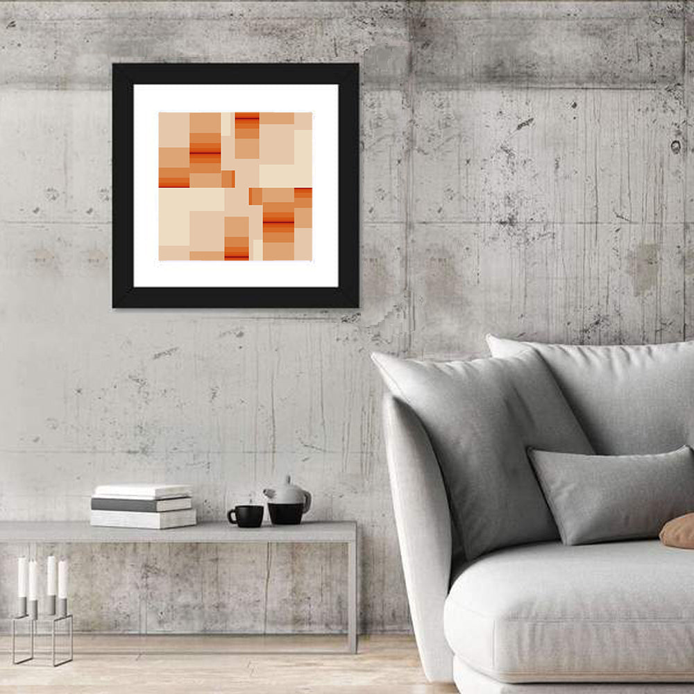 Minimalist Aerial Farm Fields Wall Art