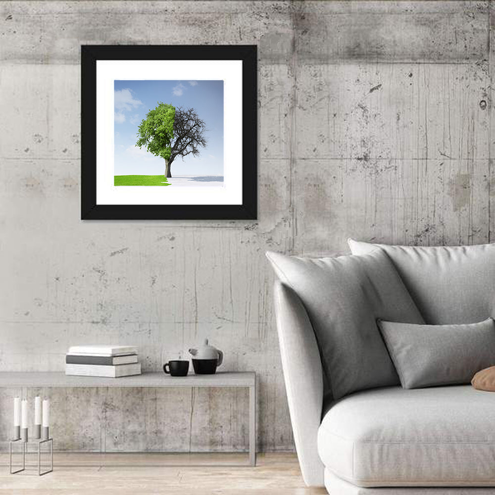 Summer & Winter Tree Wall Art