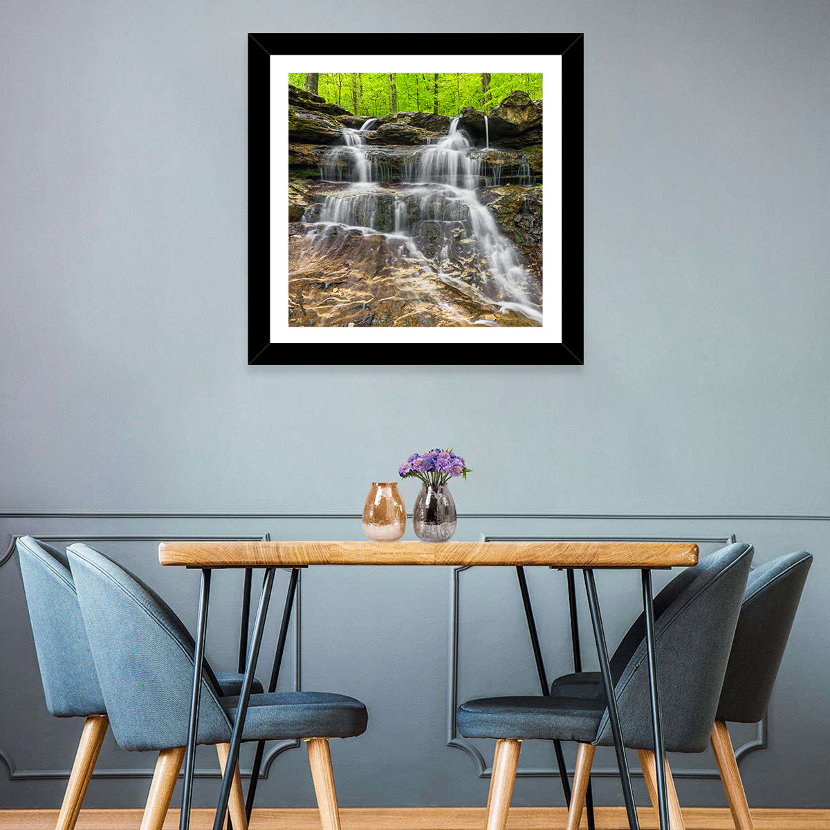 Mossy Ledge Waterfall Wall Art