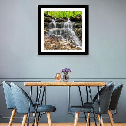 Mossy Ledge Waterfall Wall Art