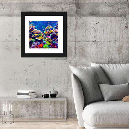 Tropical Coral Reef Aquarium Wall Art