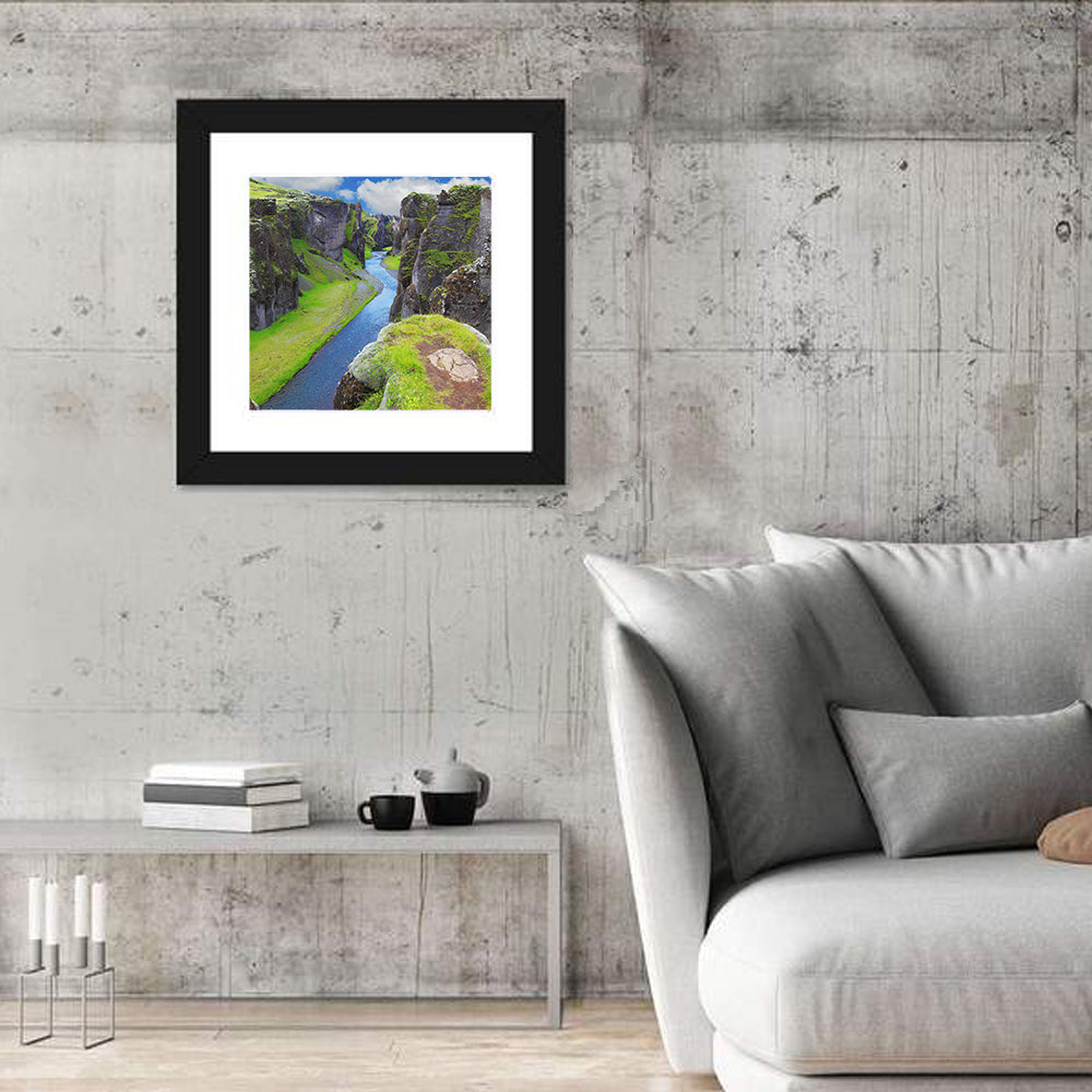 Neverland Cliffs, Fjaðrárgljúfur Canyon Wall Art