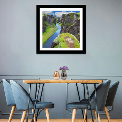 Neverland Cliffs, Fjaðrárgljúfur Canyon Wall Art