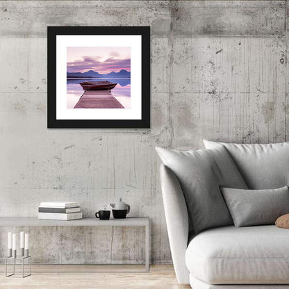 Lake Mcdonald Sunset Dock Wall Art