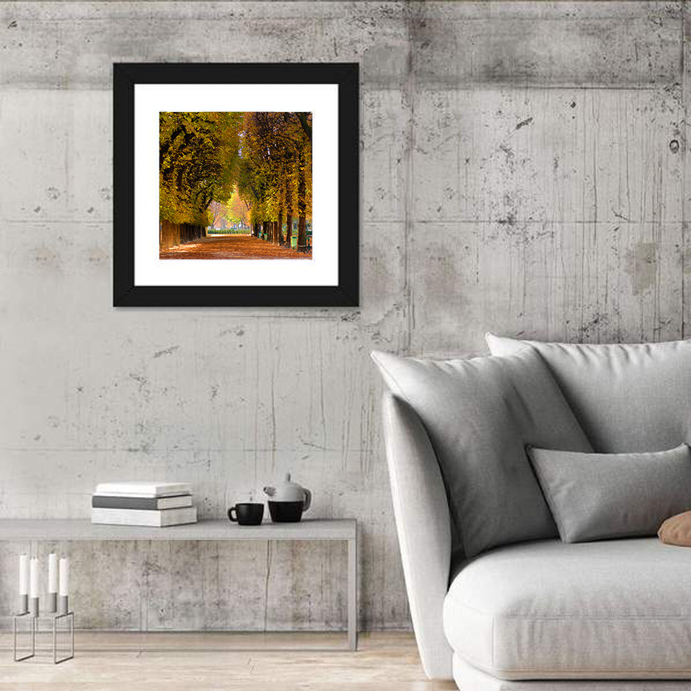Golden Hour Autumn Path Wall Art