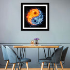 Fire and Water Yin Yang Wall Art