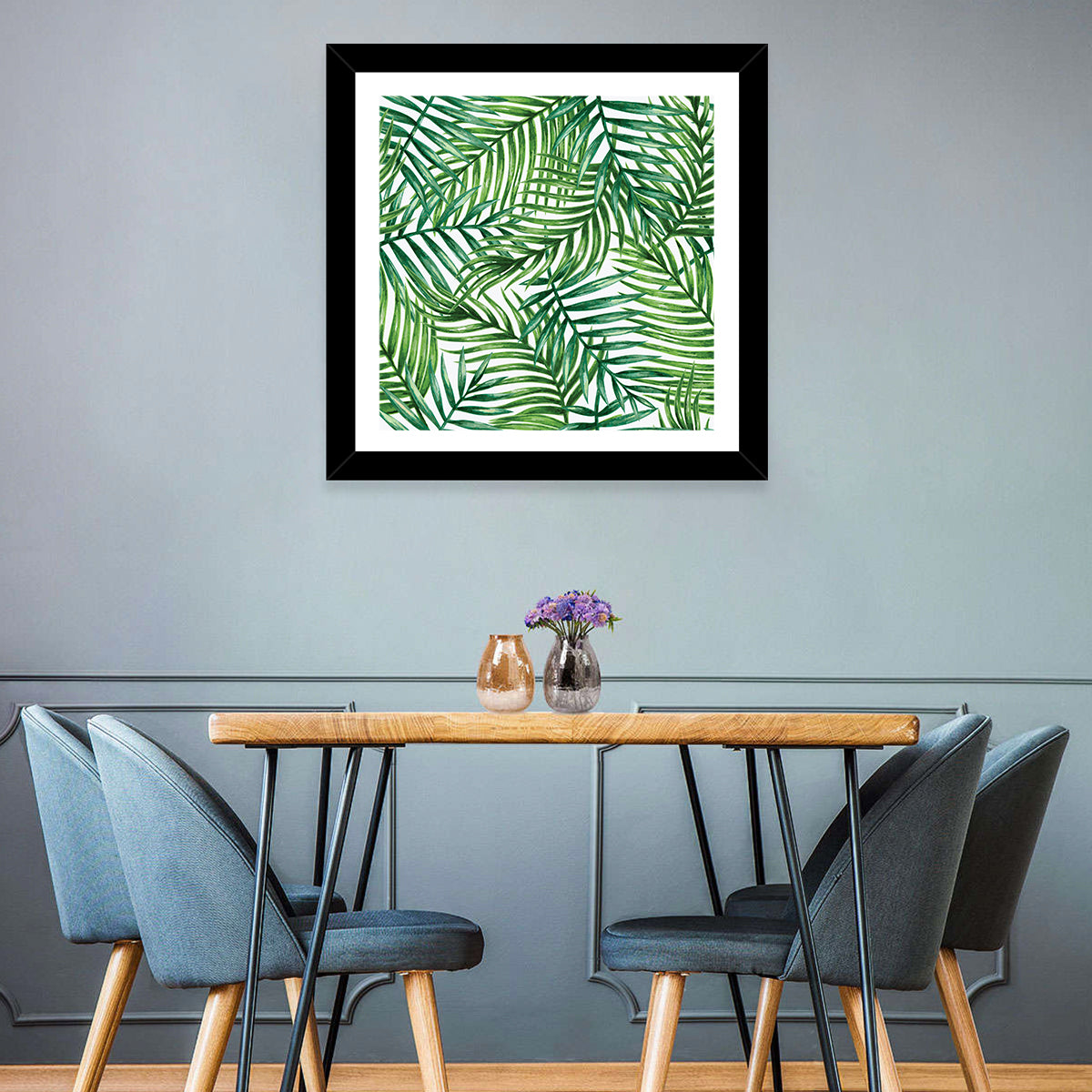Palm Leaves Pattern Wall Art
