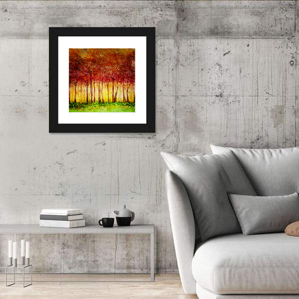 Autumn Tree Row Wall Art