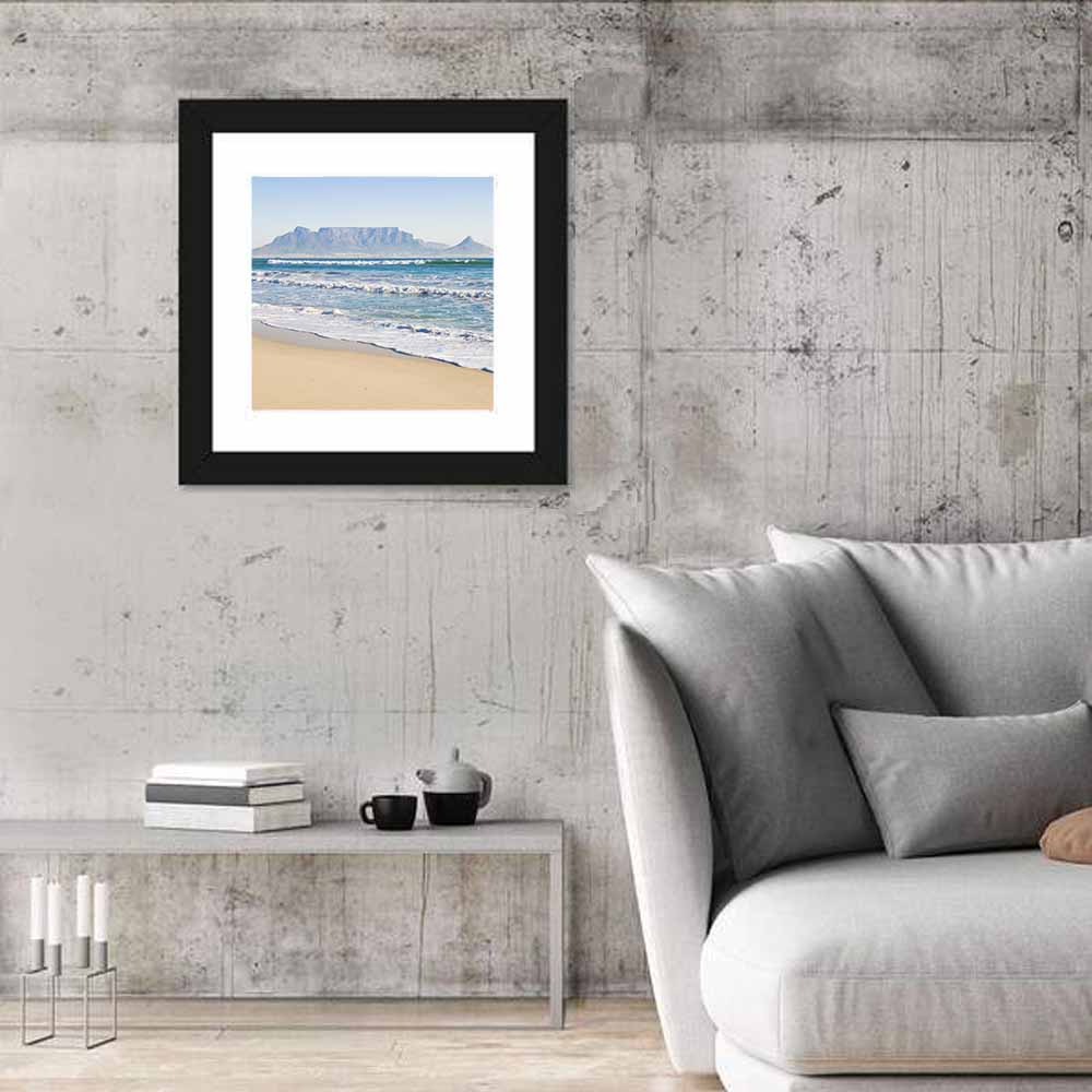 Table Mountain Cape Town Wall Art in a room, square