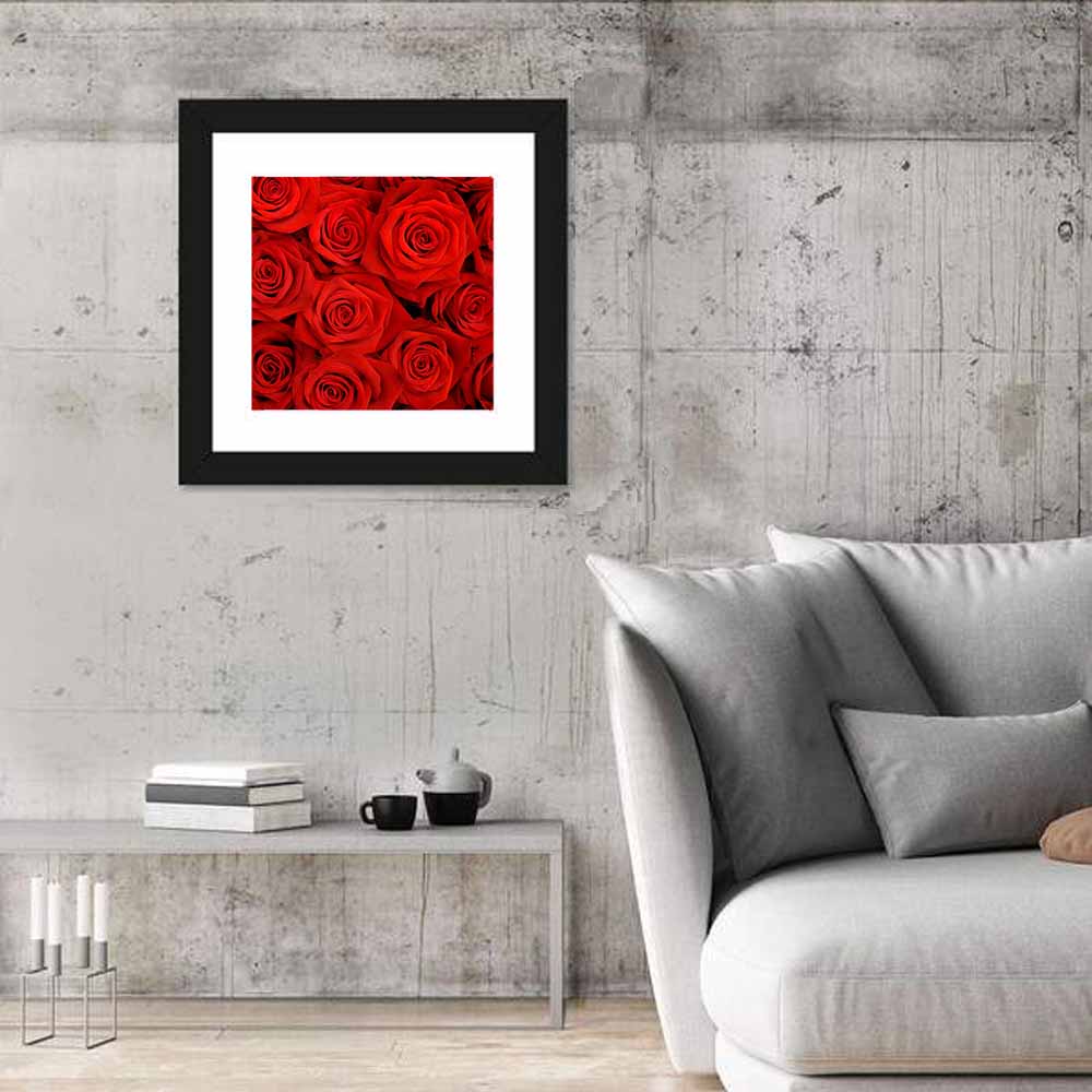 Red Roses Close Up Wall Art