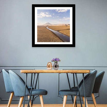 Lake Natron with Ol Doinyo Lengai Wall Art