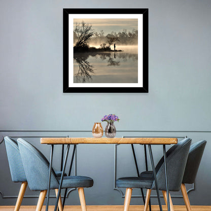 Centennial Lake Mist Wall Art