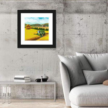 Harvest Season Farm Landscape Wall Art