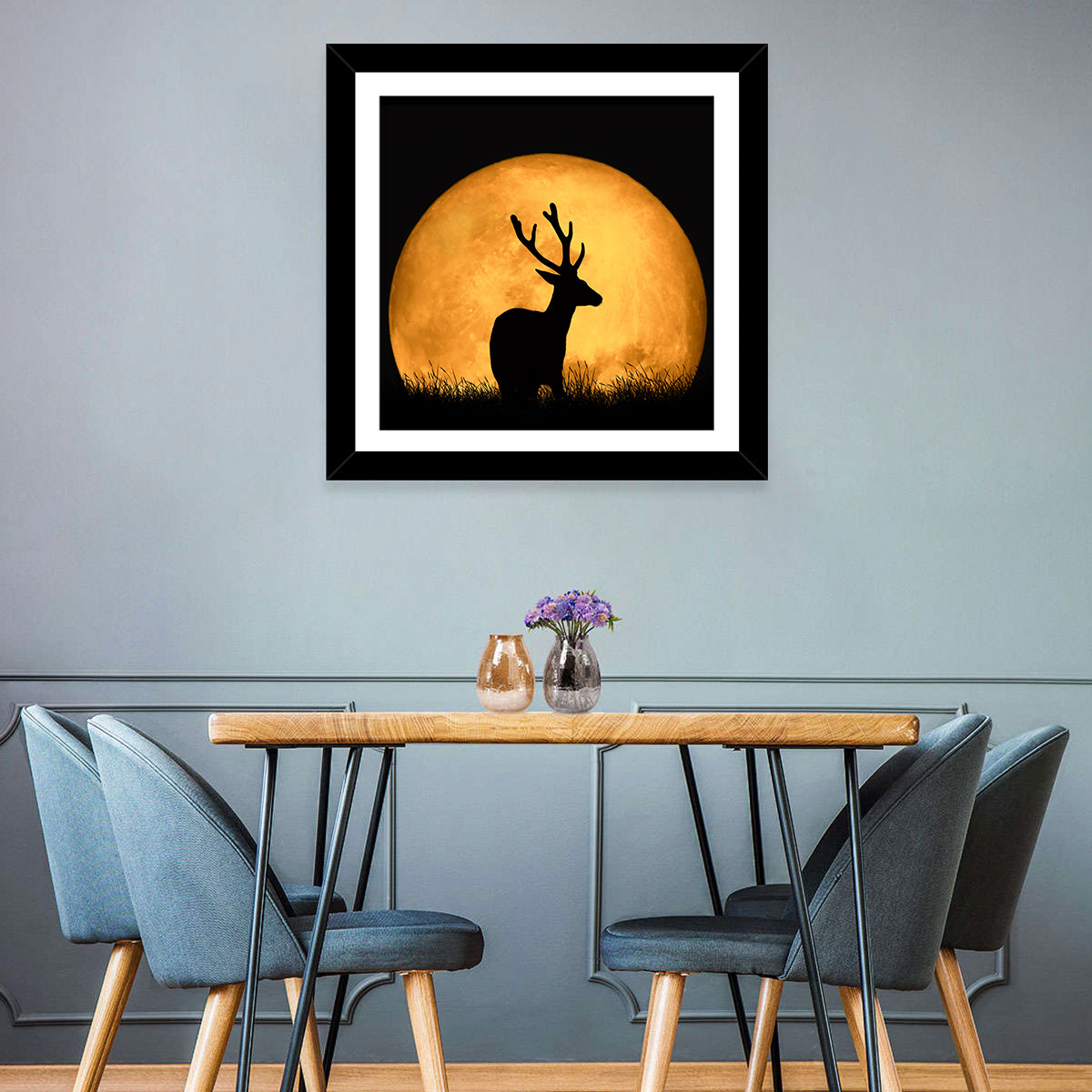 Deer & Moon Wall Art