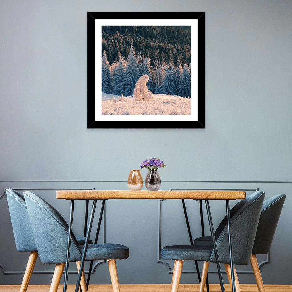 Carpathian Forest at Golden Hour Wall Art